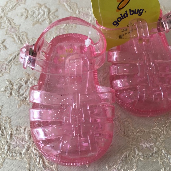 Gold Bug Glitter Jelly shoes - Picture 2 of 5